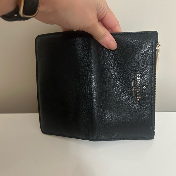 Kate Spade Black Wallet with Gold Accents - Picture 4 of 5